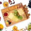 Nouveaux grands blocs à découper le fromage en bambou 14x11x0.6 pouces planche à charcuterie avec outil de coupe cadeau idéal ustensiles de cuisine en gros tt1205