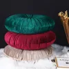 CushionDecoratief kussenronde pouf tatami vloer s Velvet zitkussen gooi decoratieve bank huis 221205