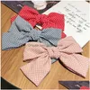 Клипы для волос Barrettes Fashion Ribbon Hairgrips Большая большая лунная шпилька для женщин девочки атласные