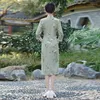 Vêtements ethniques 2022 M-4XL mode moderne tendance Cheongsam robe pour femmes manches 3/4 Qipao traditionnel chinois vêtements