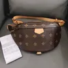 أزياء فاخرة M43644 حقائب الخصر Bumbag الفاخرة المصممين جلد طبيعي عبر الجسم حزام الكتف محفظة جيب حقائب الطباعة Bumbags Fanny Pack Bum Travel so