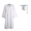 Conjuntos de ropa Útil Vestido de graduación Gorro lavable Borla Académico Transpirable Adulto Adolescente Mortarboard