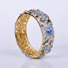Bangle Beautiful Luxury Gift Beijing Cloisonne Bracelet Hollow Crystals
