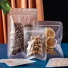 Frosted Zip Plastic Bag Flat Zipper Self Reclosable Poly Bag Food Gift Packaging Bags