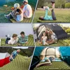 Buitenblokken opblaasbare matras Camping Tent Tent Vlaopje Kampbed Slapende kussen Zelfaanbevallende waterdichte strandpicknickdeken 221203