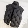 Damesvesten Handgeweven Diamond Vest Women's Winter Fashion Design Losse warme jas