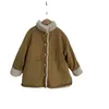 Winter New Children039s Wear Plush Long Cape Girls039 Thickened Wool Coat Cotton Jacket262Y1202296