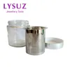 Sieraden potten diamanten wasbeker kijken kleine onderdelen edelsteen reiniging glazen pot met zeef lysuz 221205
