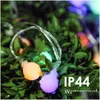 LED -str￤ngar 4m 28 LED RGB Garland String Fairy Ball Light For Wedding Christmas Holiday Decoration Lamp Festival Outdoor Lights 220V OT6KK