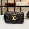 2022 Designers Leather women shoulder GG bags crossbody Luxury handbags clutch purses ladies wallets tote Gold Silver Black Chain Bag M1732