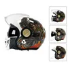 Motorcykelhjälmar Fast Full Face Helmet Four Seasons Modular Half Open Fashion Motocross Racing Capace Motomotorcycle
