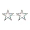 Stud Rainbow Rhinestone Star Charms Big Stud Earring for Women Fashion Jewelry Collection Earrings Accessories Drop Delivery DHBGR