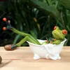 Decorative Objects Figurines NORTHEUINS Resin Leggy Frog Miniature Animal Statue Desktop Decoration Souvenirs for Interior Modern Home Decor Loft 221203