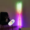 Golvlampor modern led golvlampa rgb lampor f￤rgfal