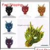 Andere Mode-accessoires Fierce Dragon Mask Dinosaur Skl All Face Head Masks Festival Dance Party Cosplay Kostuum Halloween De Jllc Otrzk