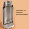 Thermoses 320ML Smart Temperature Display Heating Thermos Keep warm hand cup Double Wall Stainless Steel Vacuum Flask thermo mug 221203