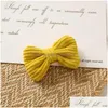 Hair Clips Barrettes Candy Color Little Bow Lovely Children Girls Cute Bb Hair Clips Accessories Kids Korean Bowknot Headwear Hair Dhrh7