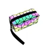 Sacs géométriques rhombiques lumineux sac de maquillage de stockage sac octogonal d'embrayage Portable pliable