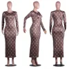 2024デザイナーブランドドレス女性秋の冬の服