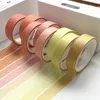 MOHAMM PCS Pure Color Basic Style Decoração Washi Fita de mascaramento Criativo Scrapbooking Supplies escolares estacionárias