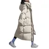 Piumino da donna Parka Cappotto in puro colore con bottoni Giacca con cappuccio e cappotti a bolle Abbigliamento invernale per donna Gilet cargo con cappuccio 221205