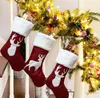 Meias de Natal Socks Gift Saco de doces Decorações de Natal para casa Ano Novo Pocket Pocket Hanging Natal Tree Ornament SN435