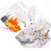 Cat Toys 5PCS Teaser Wand Refill Funny Kitten Cats Stick Replacement Attachment Plush Feather Pet Supplies