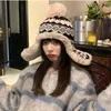 Beanieskull Caps Winter Hat Women Bomber Warm With Brand Flap Flue Pom Fuzzy Fuzzy Peruan Labled S2893 221203