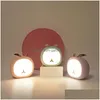 Night Lights Brelong Creative Cute Pet Deer Night Light Rabbit Bunny Stepless Touch Usb Rechargeable Table Lamp 1 Pc Drop Delivery L Otloa