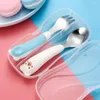 Servies Sets Baby Gadgets Draagbare 304 Roestvrij Staal Zuigelingenvoeding Gebruiksvoorwerp Kinderen Servies Bestekset