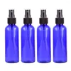 Bouteilles de rangement 1pc 100 ml Femmes bleues Bouteille en plastique Bouteille essentielle Huile de liquide liquide fin atomiseur de brume fin récipient cosmétique