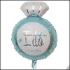Feestdecoratie 18 inch aluminium filmballon I d0 diamanten ring mode ballonnen bruiloft decoreren met verschillende kleur creatief 1 dhnqo
