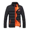 남자 패션 브랜드 로고 다운 파카 따뜻한 두꺼운 복어 재킷 코트 수컷 캐주얼 오버 코트 열 겨울 남성 플러스 크기 4xl