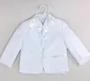 スーツコットンフォーマルな子供たちの服の男の子ホワイトバルクスーツキッズブレザーボーイウェディングプロム1T 4T 221205