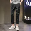 Männer Anzüge 2022 Marke Hosen Männer Plissee Koreanische Mode Knöchel Länge Streetwear Casual Männlichen Anzug Streifen Hosen 28-38