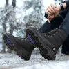 Boots Outdoor Men Winter Snow For Shoes Thick Plush Waterproof Slip-Resistant Keep Warm Plus Size 221203