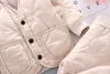 Completi di abbigliamento Autunno Inverno Neonati maschi Vestiti Parka a maniche lunghe Pantaloni 2 pezzi Set Tute in cotone Bambini Tute di marca per bambini 221203