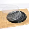 wholesale big round cake box/ 8 inches cheese box /clear plastic cake container / big-cake holder SN430