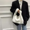 주름 된 한국 스타일 토트 대용량 2022 PU 가죽 여성 디자이너 럭셔리 브랜드 큰 버킷 어깨 핸드백 306J