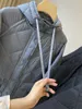 Kvinnor Down Parkas Zvri 2023 Vinterkvinnor L￥ngbl￥ l￥ngsleeve L￶st huva f￶rtjockad bomullskl￤der Kvinnlig midijacka varm kappa Mujer 49 221205