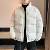 Herr ner parkor vintage gul puffer jacka m￤n koreansk mode bomull vadderade rockar m￤n parka jacka vinterrockar h￥lla varma f￶rtjockna rockar 221205