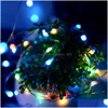 Led-Strings 1M 10Leds 2M 20Leds Knopf Batteriebetriebene Weinflasche Kupferdraht Lampe Freunde Party Lichter String Weihnachten Hochzeit De Otltr