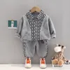 Conjuntos de roupas da primavera Autumn Baby BoysGirls Suit de roupas infantilas de moda de malha de malha 2pcsssets Toddler casual infantil trajes 221203