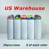 Local Warehouse 20oz STRAIGHT Sublimation Kids Cups White Blank Sippy Cups Stainless Steel Water Bottles Double Insulated Vacuum Drinking Milk Tumblers A12