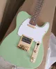 6 strijkers groene elektrische gitaar met witte slagplaat rozenwood fretboard gouden hardware aanpasbaar