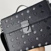 Aktetjes akkacties laptop tas ontwerper heren aktetas dames handtas vergrendeling brief mode lederen boodschappers tassen merk luxe cross body bb trend 2023