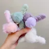 Winter Plush Clamps For Women Girl Cute Large Hairball Hair Claw Solid Color Hairpin Headwear Fashion Hair Accessories