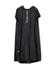 Party Dresses Xitao Hoodie Black Midi Women Short Sleeve Elegant Womens Clothing Pullover A Line KY428 221203