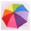 Umbrellas Portable Rainbow Foldable Umbrella Women Men Nonmatic Creative Folding Adts Children Hanging Sunny And Rainy Advertising U Dhd7T