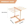 Other Kitchen Dining Bar Pasta Rack Drying Noodle Dryer Stand Hanger Spaghetti Hanging Holder Wooden Collapsible Foldable Homemade a hdh 221203